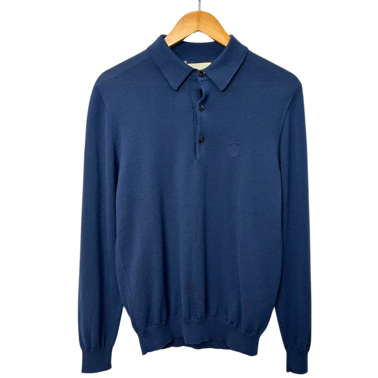 GUCCI <br>Strick-Poloshirt Navy