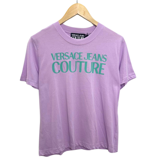 VERSACE JEANS<br> Couture Logo T-Shirt Lila