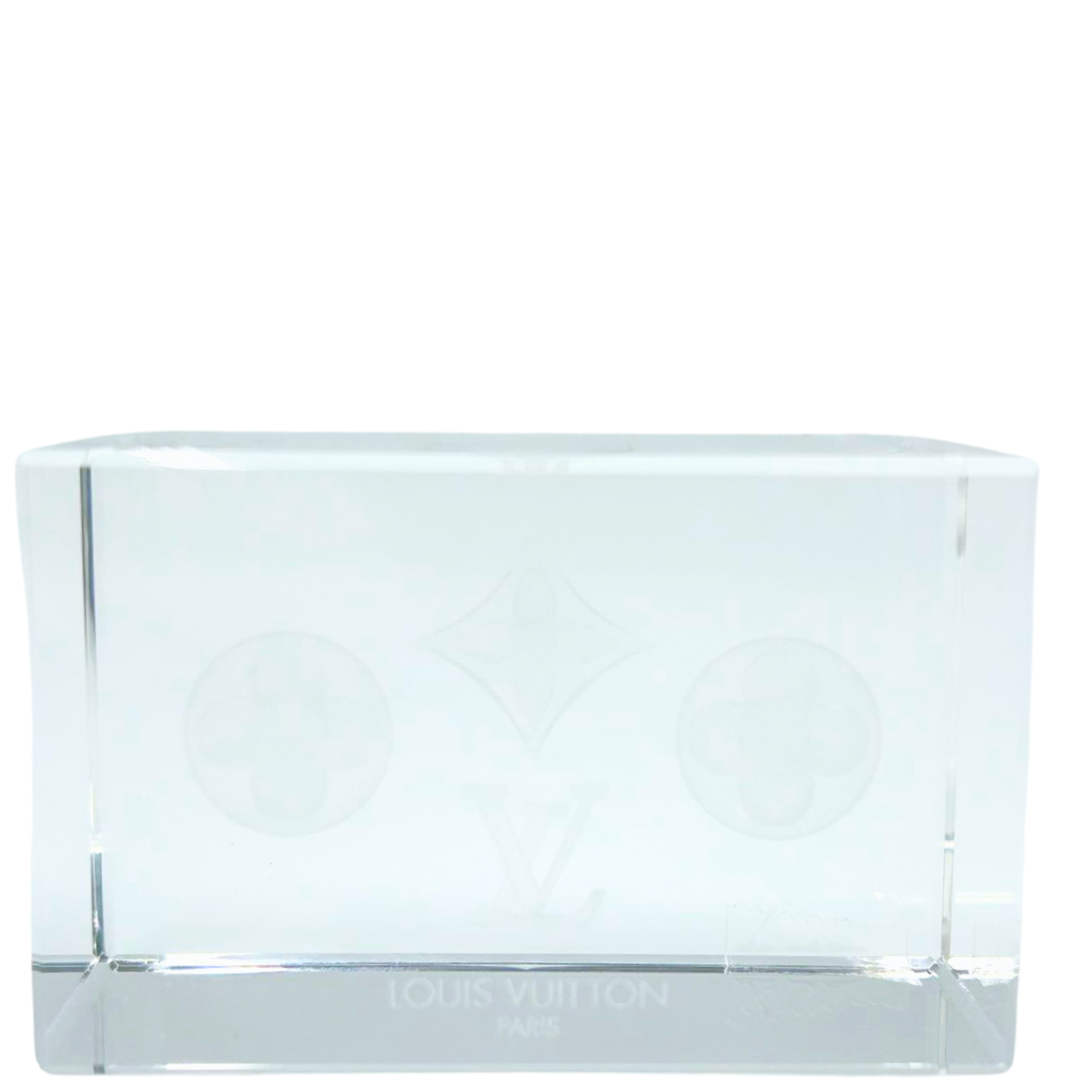 LOUIS VUITTON<br>Monogram Paper Weight Glass