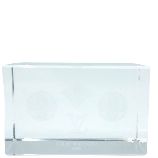 LOUIS VUITTON<br>Monogram Paper Weight Glass