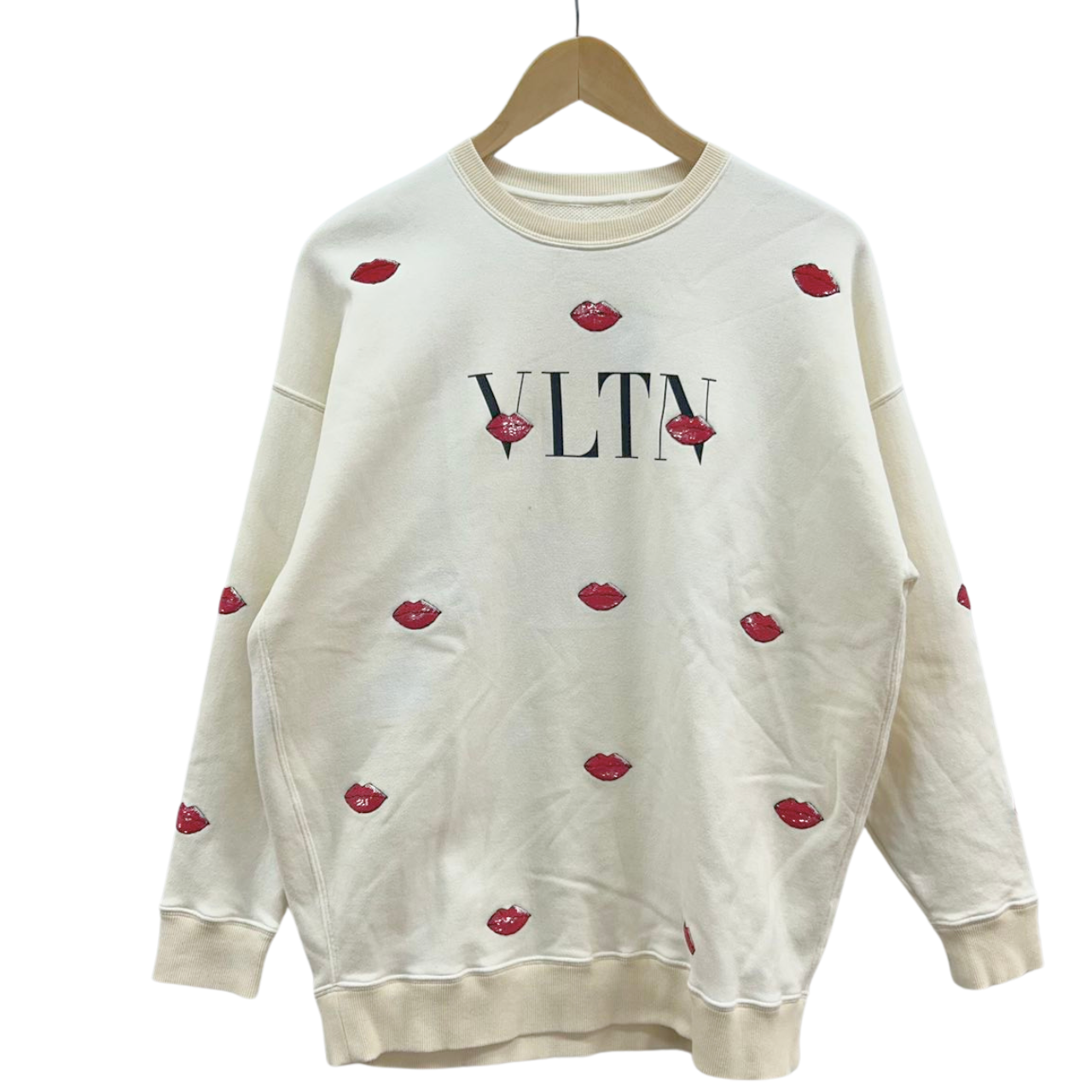 VALENTINO<br>Logo Rip Pullover Sweat