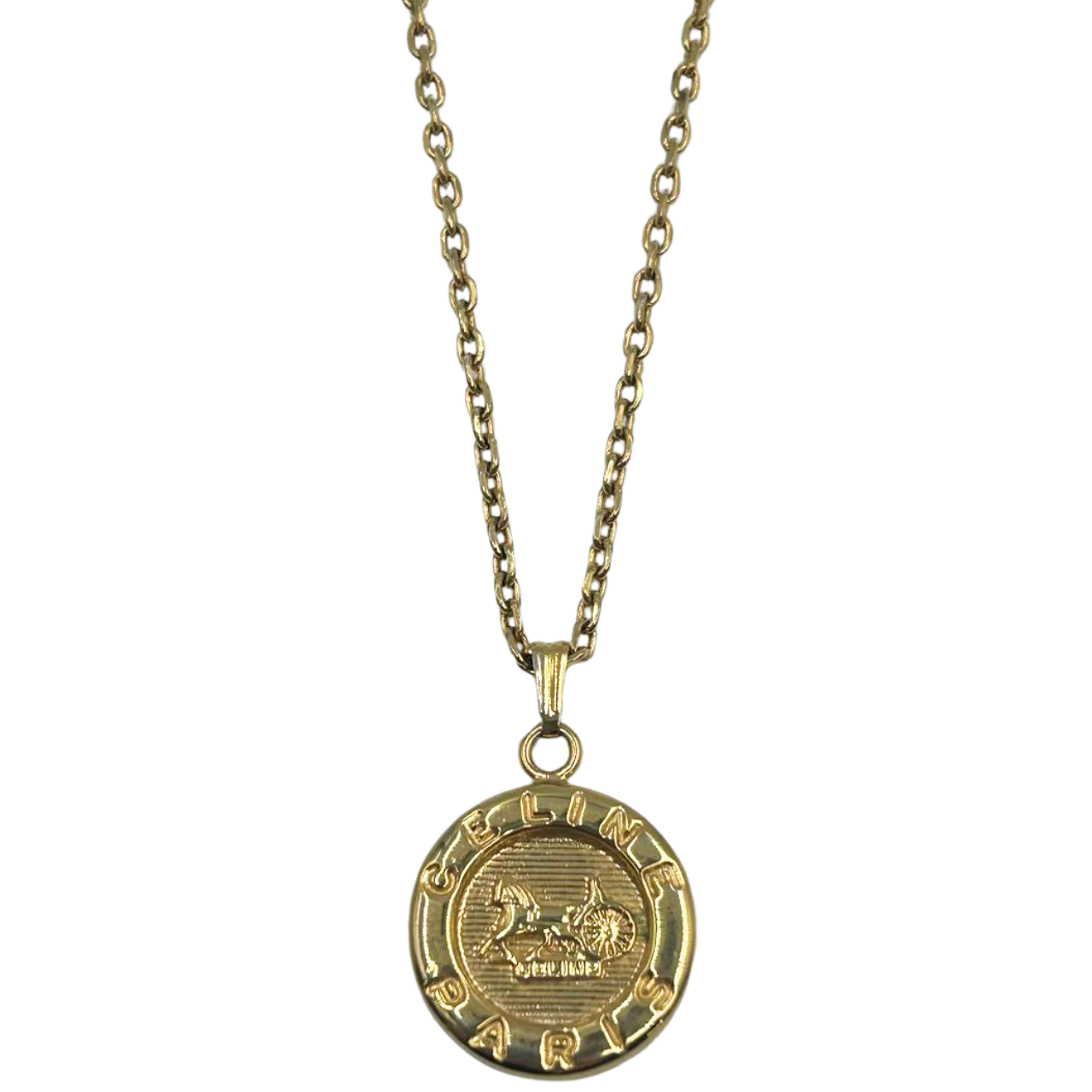 CELINE<br>Gold Coin Necklace