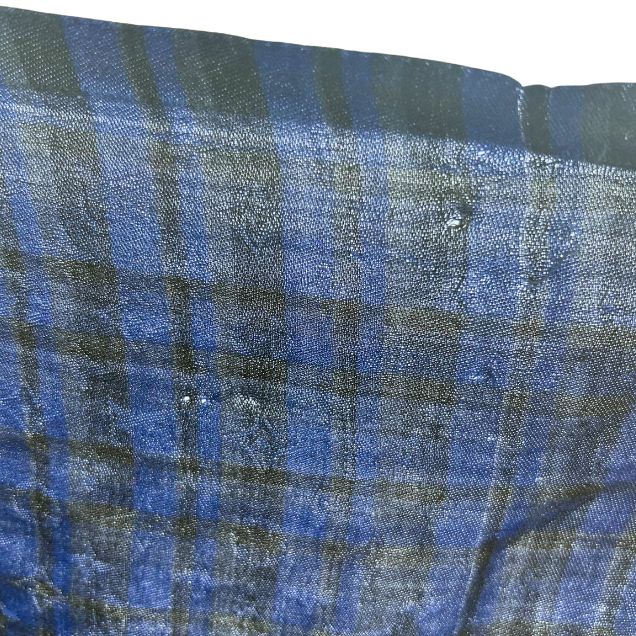 LOUIS VUITTON<br>Check Scarf Blue