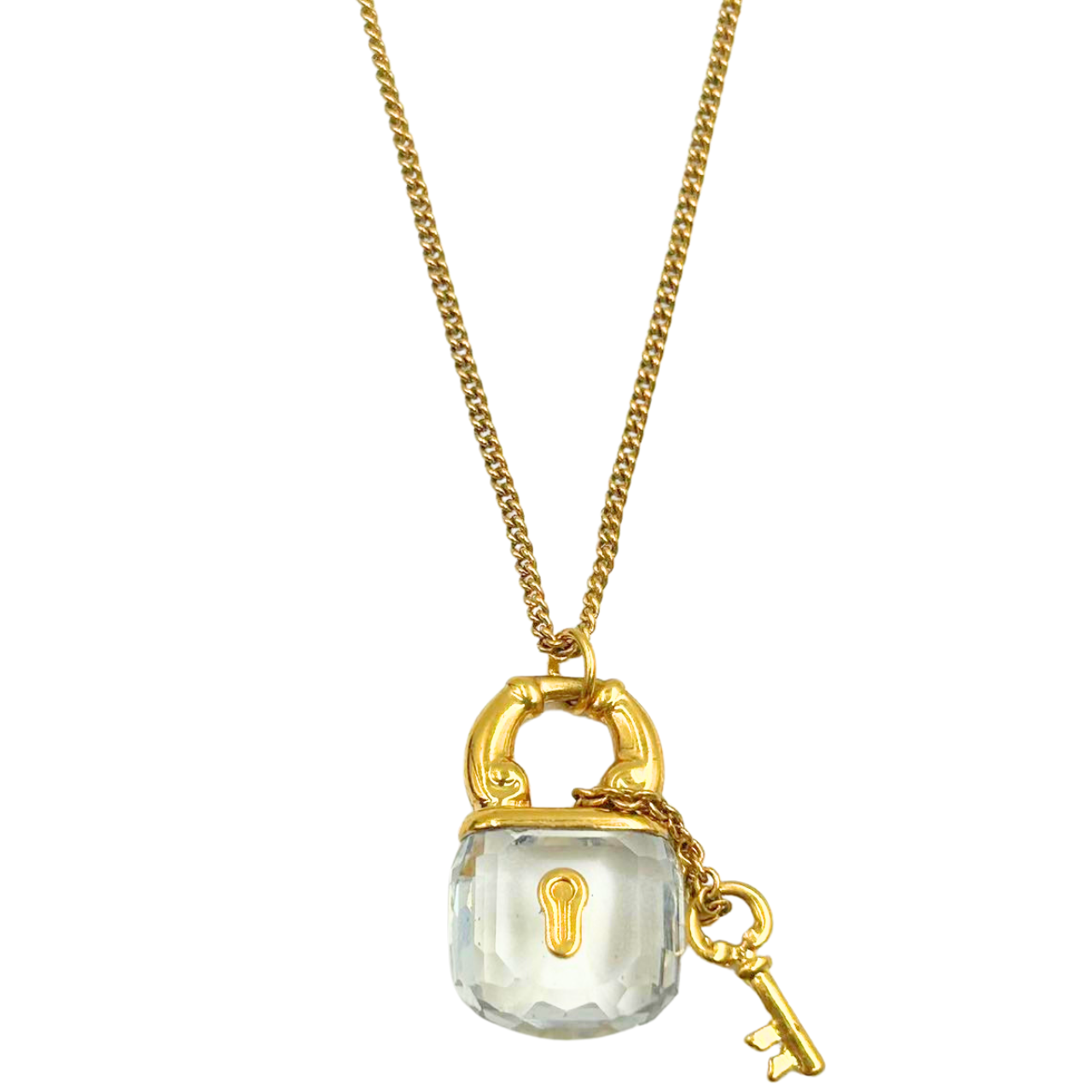 SWAROVSKI<br>Crystal Memories Lock And Key Necklace