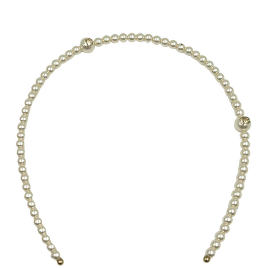 CHANEL<br> Pearl Headband