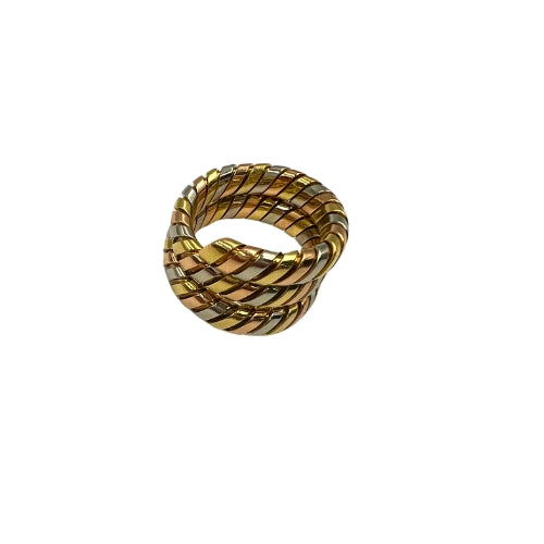 BULGARI <br> Tubogas Three Color Gold Ring