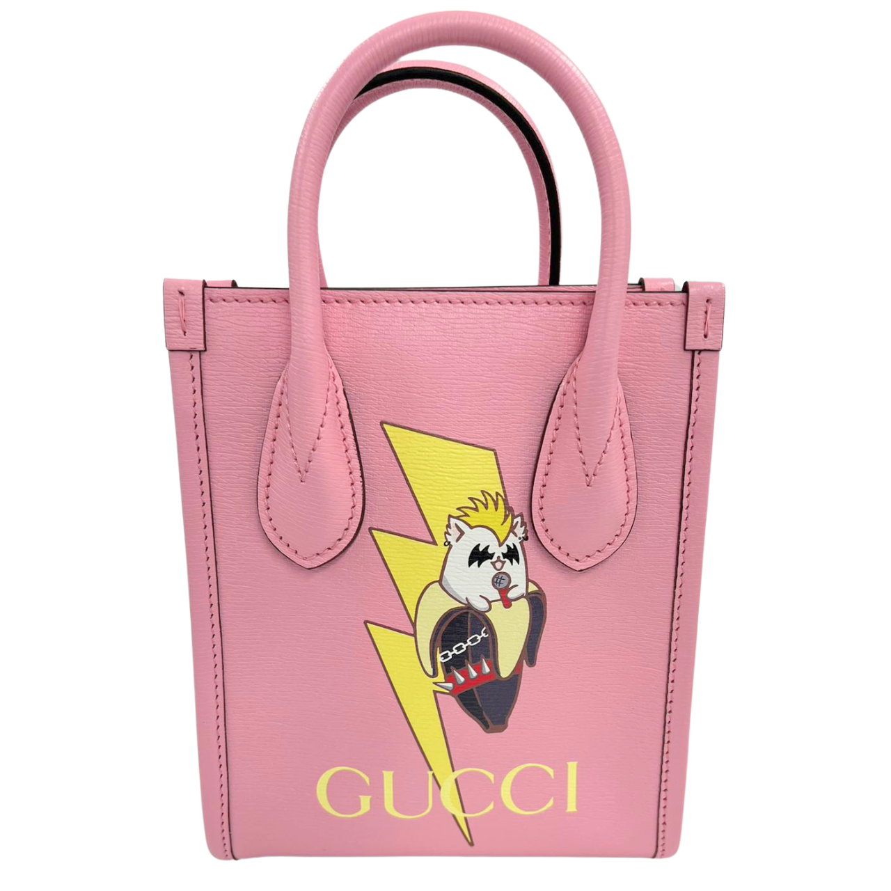 GUCCI<br>Calfskin Mini Bananya Print Bag