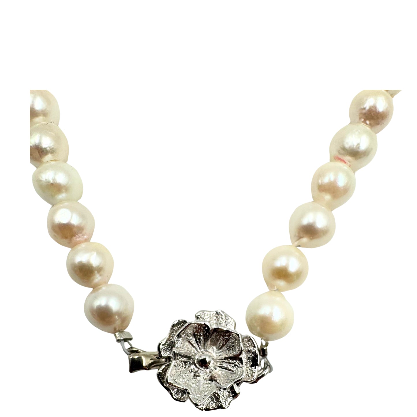 No Brand <br> SV Pearl Necklace 6-6.5mm