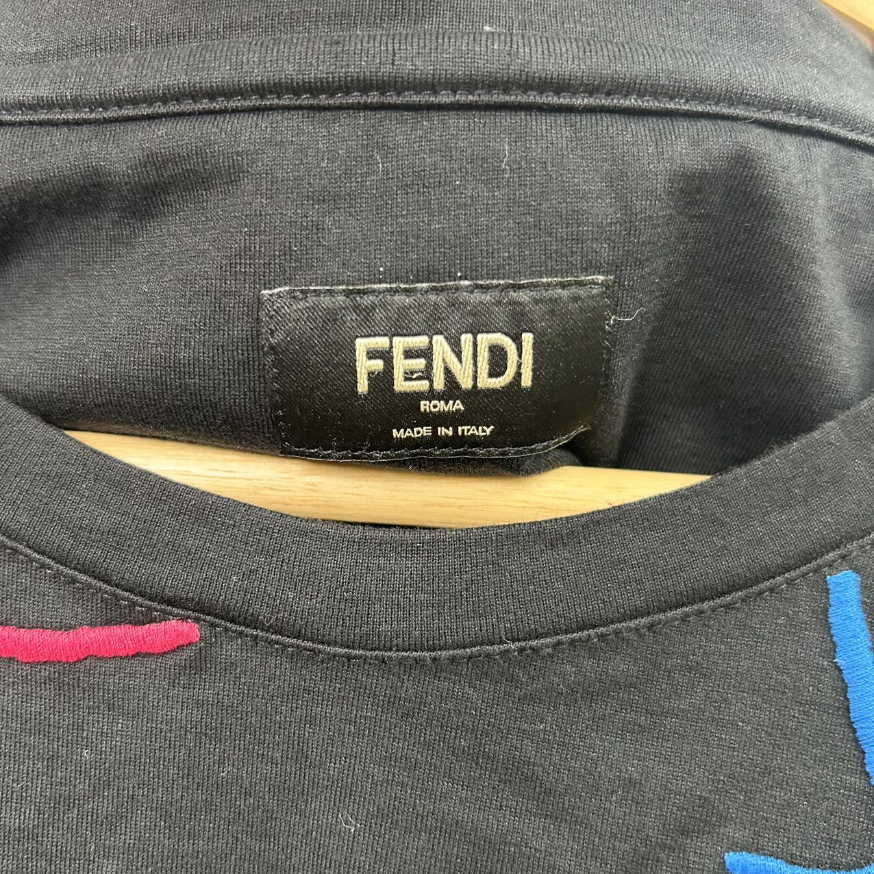 FENDI<br> x Noel Fielding T-Shirt mit Logo-Stickerei