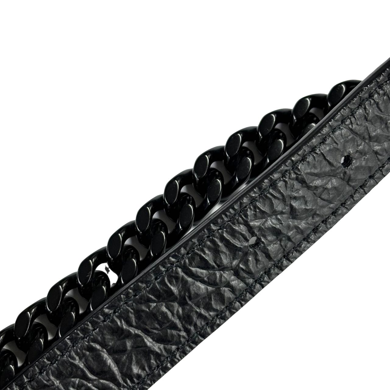 SAINT LAURENT <br> Crocodile Embossed Niki Shoulder Belt Bag