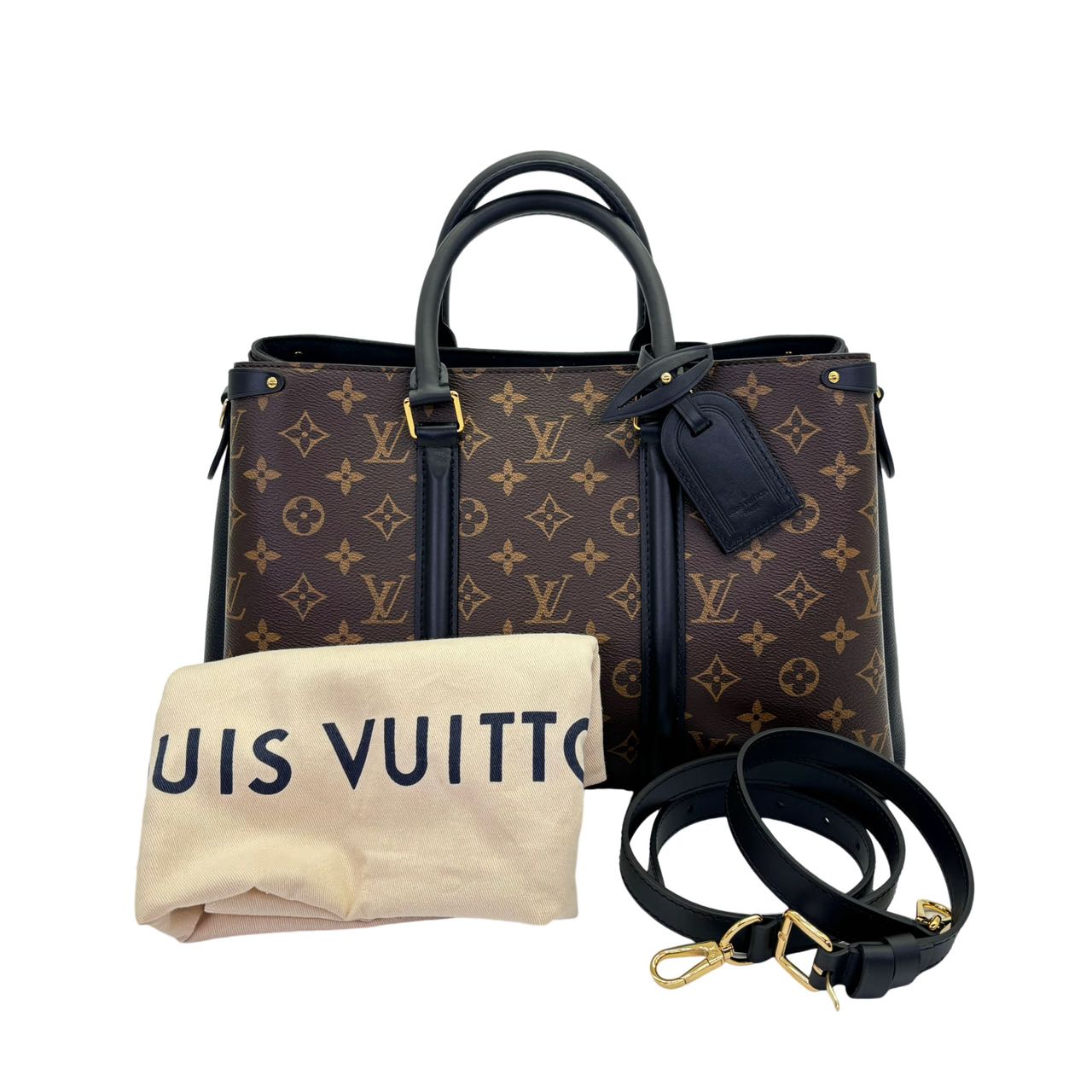 LOUIS VUITTON<br> Soufflot NV Monogramm-Handtasche