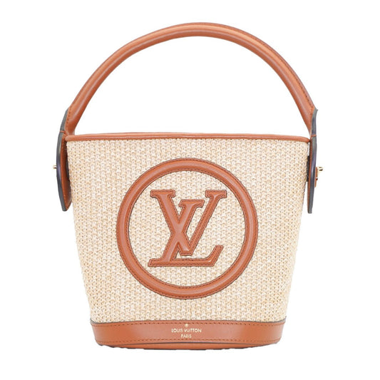 LOUIS VUITTON<br> Kleine Beuteltasche aus Raffiabast