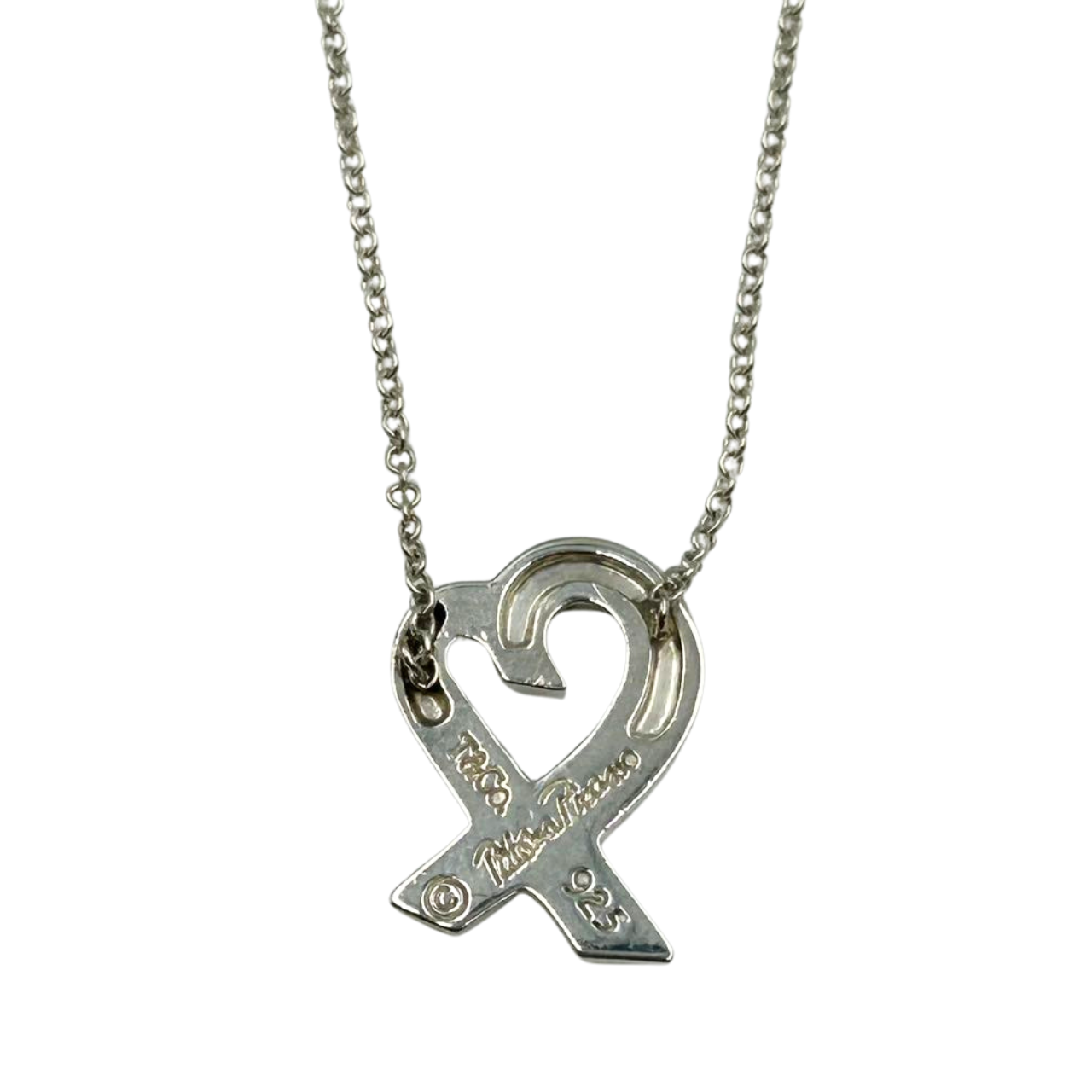 Tiffany & Co. Rubbing Heart Necklace