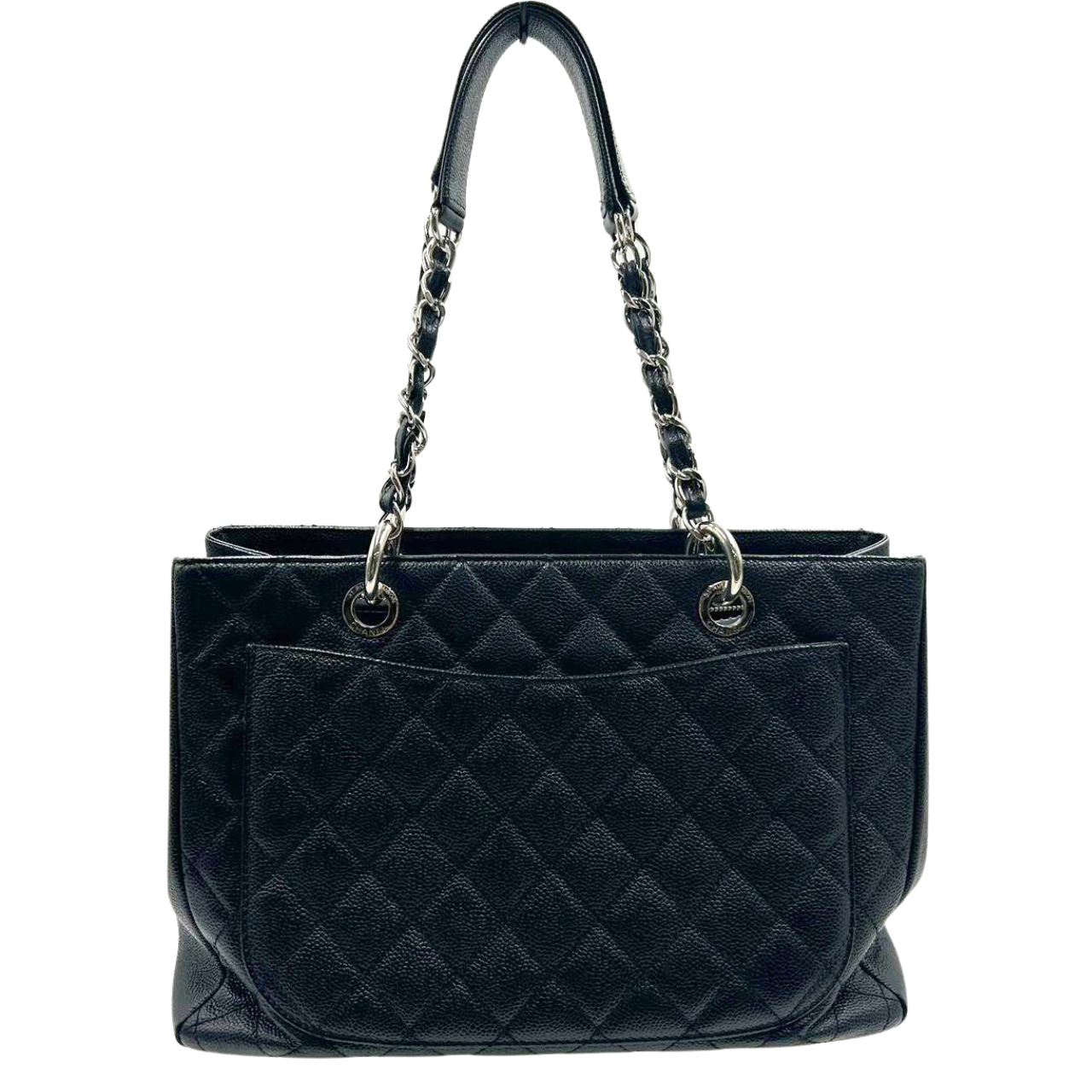 CHANEL<br>Black Caviar GST Tote Bag