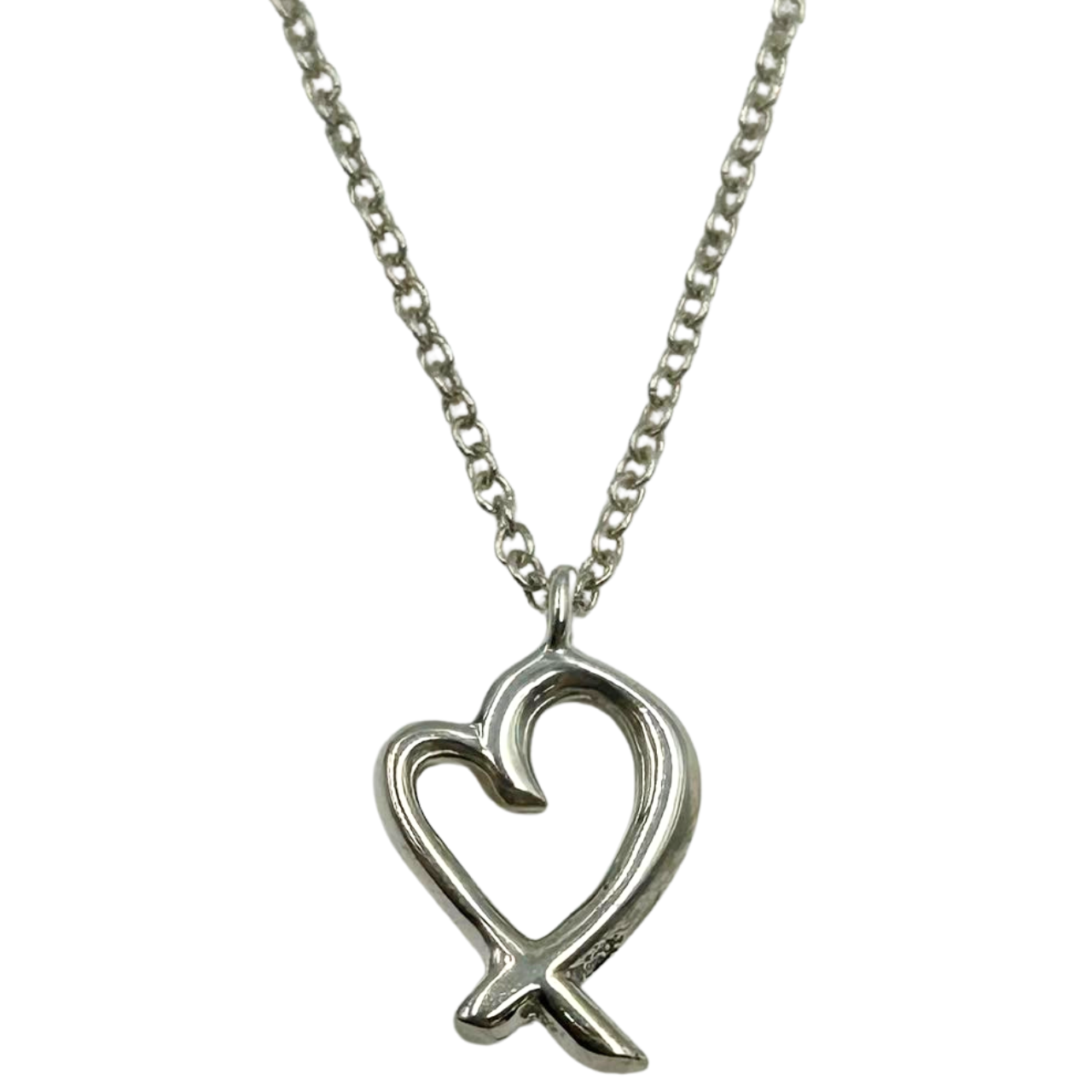 Tiffany & Co.<br>Rubbing Heart Necklace