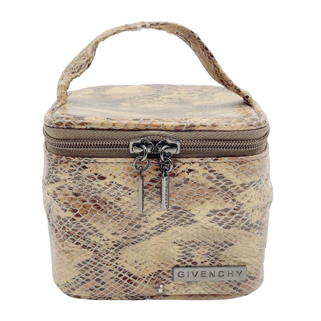 GIVENCHY<br> Kosmetiktasche aus Pythonleder