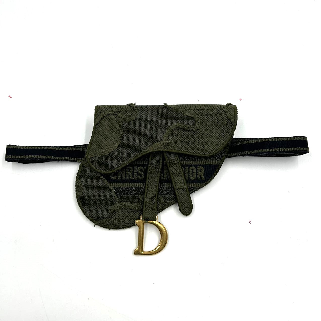 CHRISTIAN DIOR<br>Camouflage Saddle Belt Bag