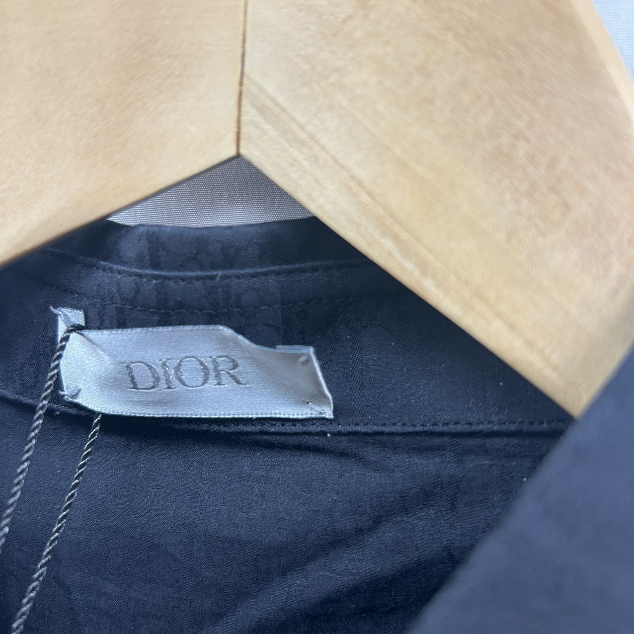 CHRISTIAN DIOR<br> Schräges Baumwollhemd