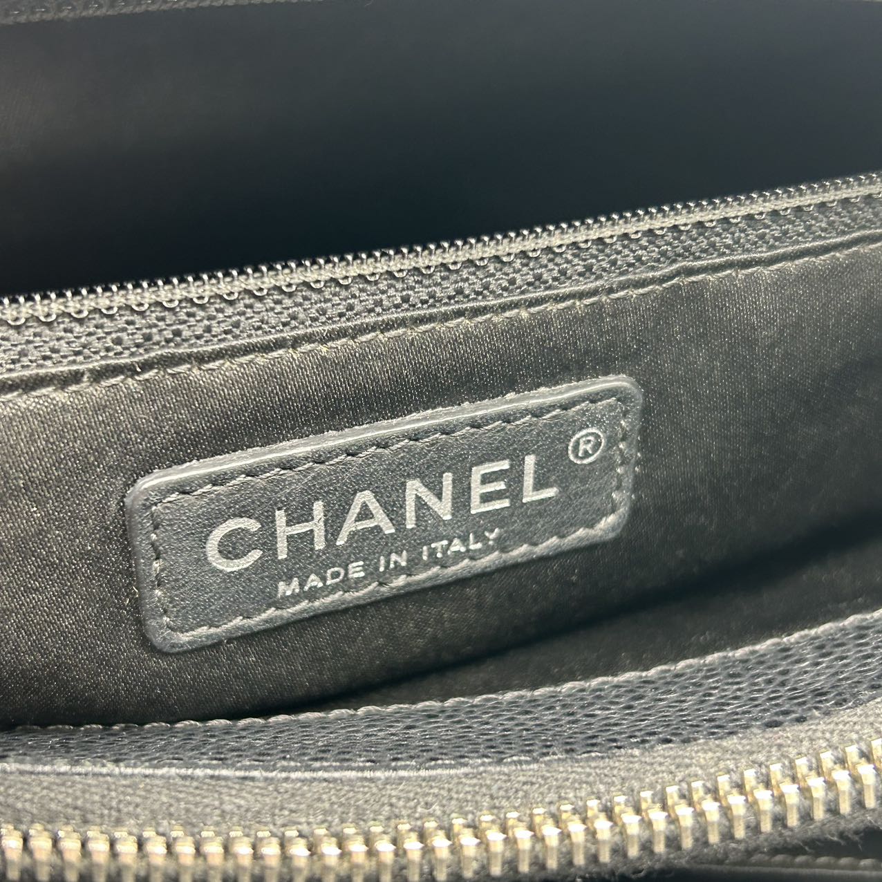 CHANEL<br>Black Caviar GST Tote Bag