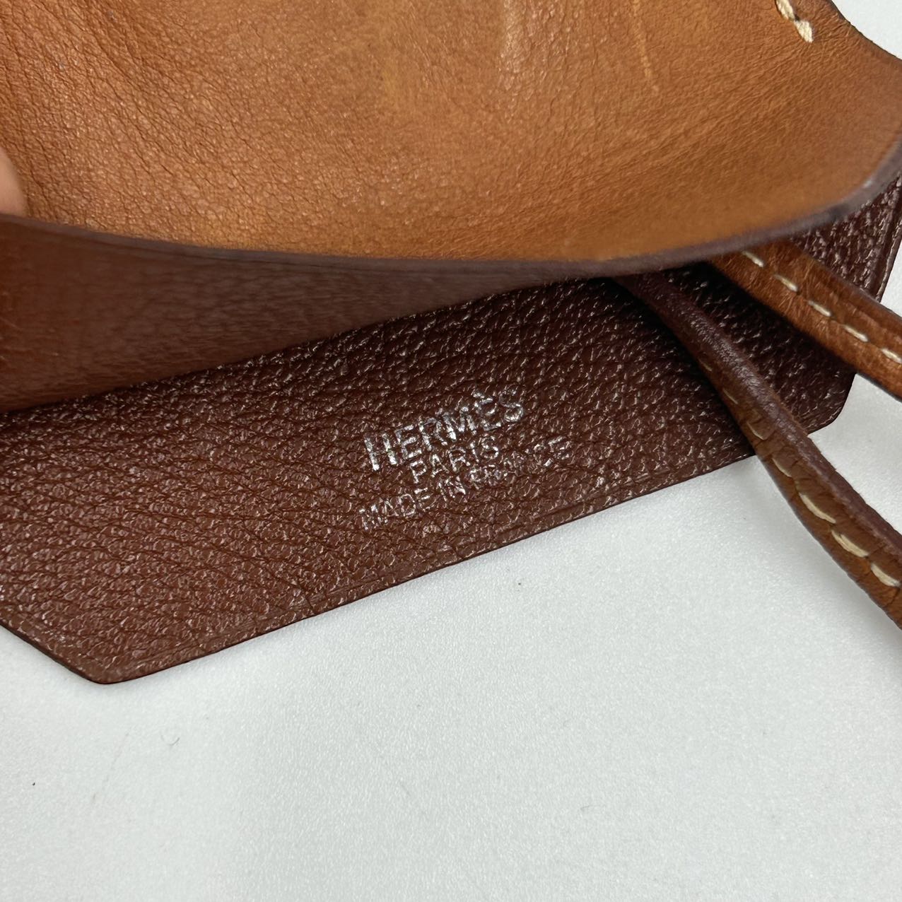 HERMES<br> Croisette Charm Braun