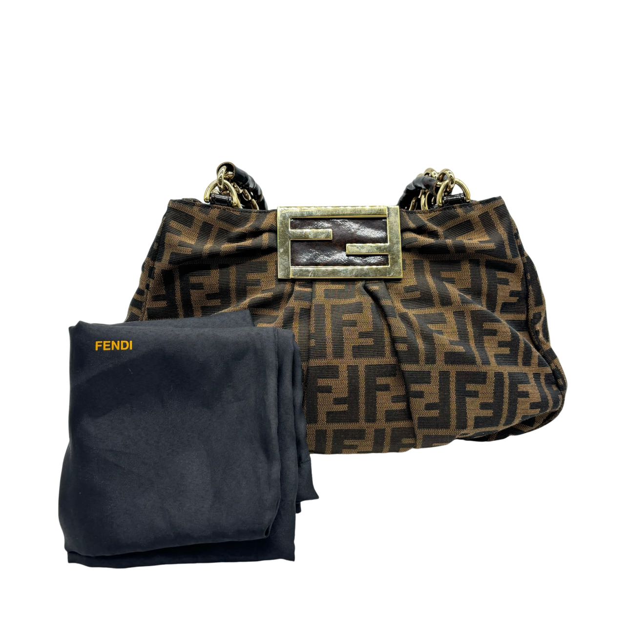 FENDI<br> Zucca Mia Handtasche mit Kette