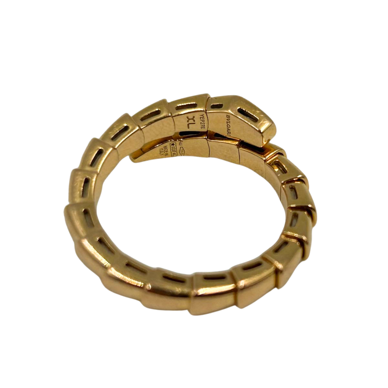 BVLGARI<br>750PG  Gold Serpenti Viper Ring #16