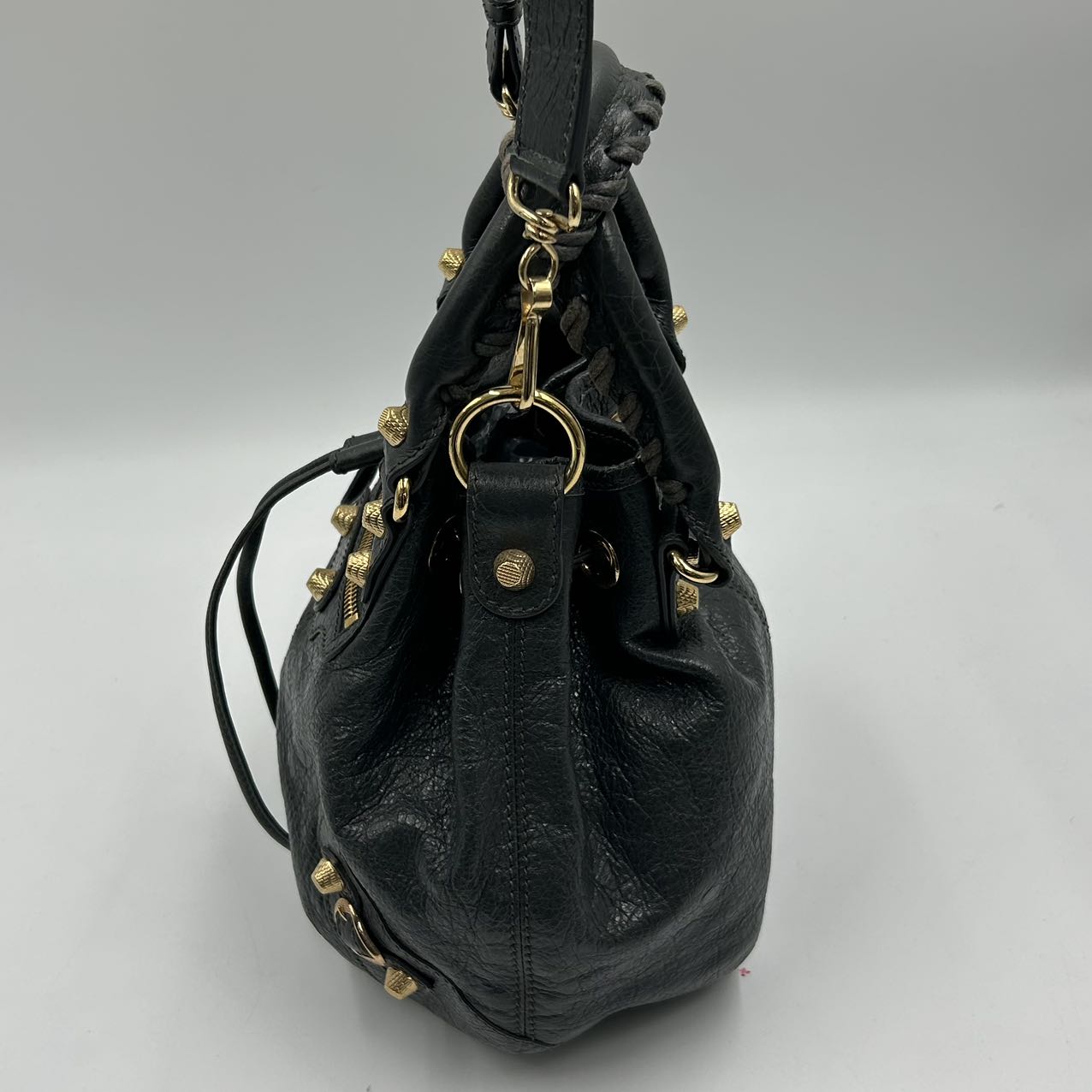 BALENCIAGA<br> Mini Pon Pon Grau