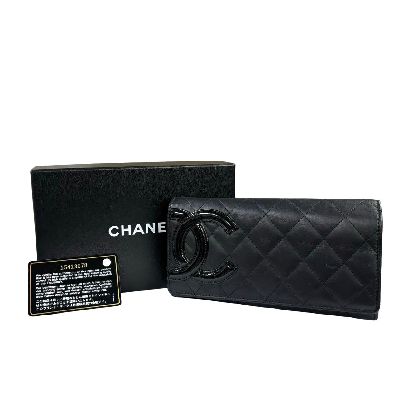 CHANEL<br> Portefeuille Long Ligne Cambon