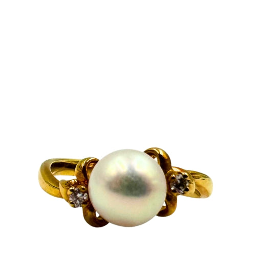 MIKIMOTO <br> K18 Ring D