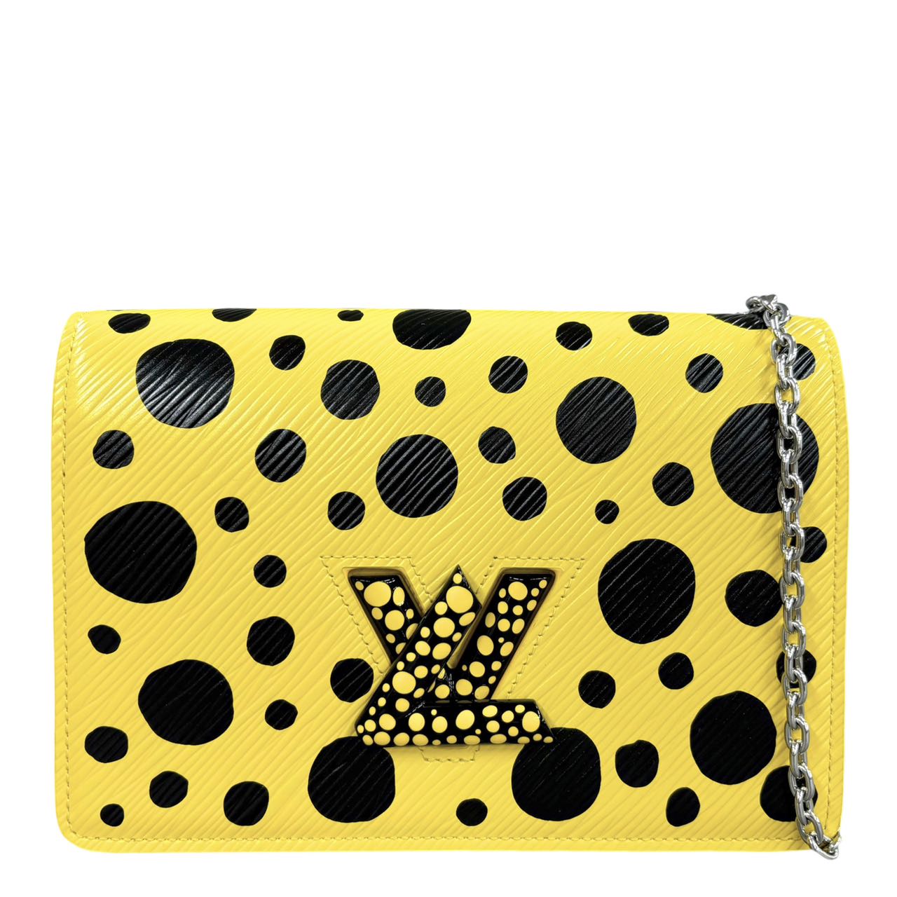 LOUIS VUITTON  <br>Portefeuille à chaîne avec ceinture torsadée Yayoi Kusama