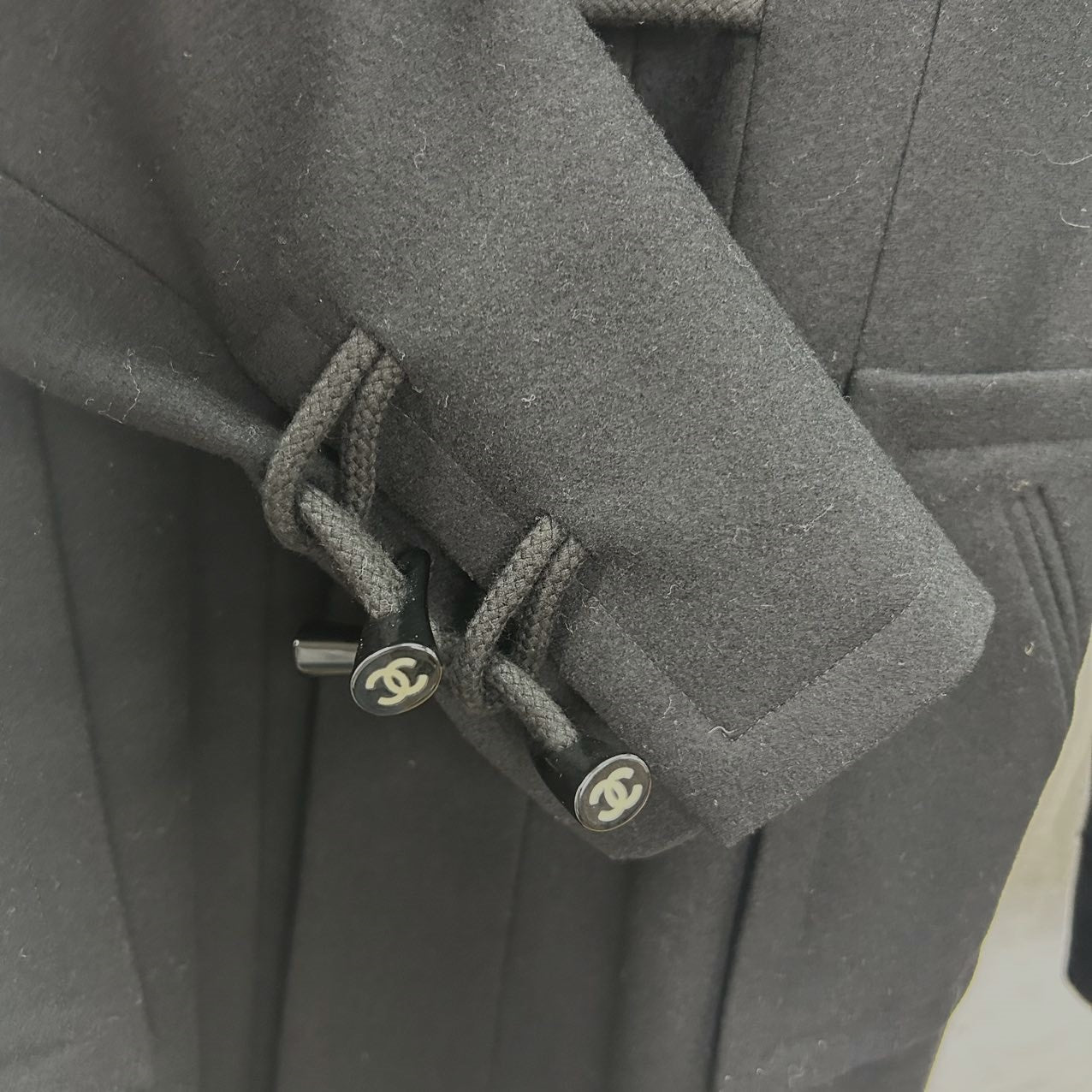 CHANEL<br> Dufflecoat aus Wolle