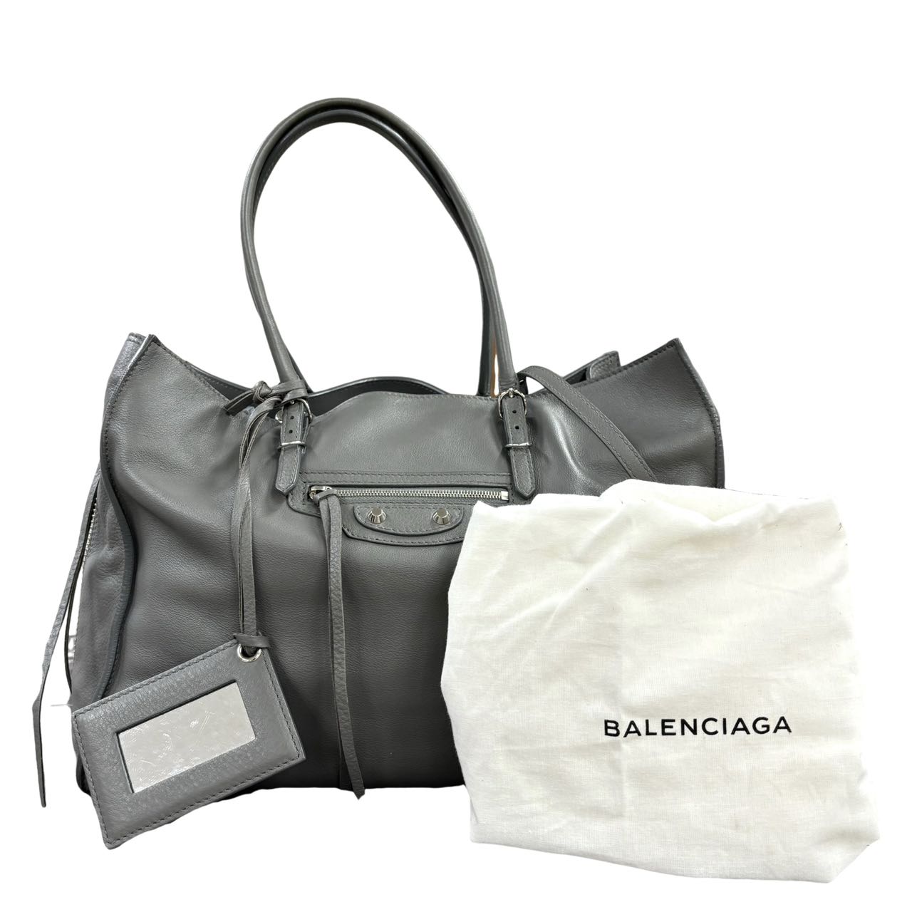 BALENCIAGA<br> Sac fourre-tout zippé Papier B4