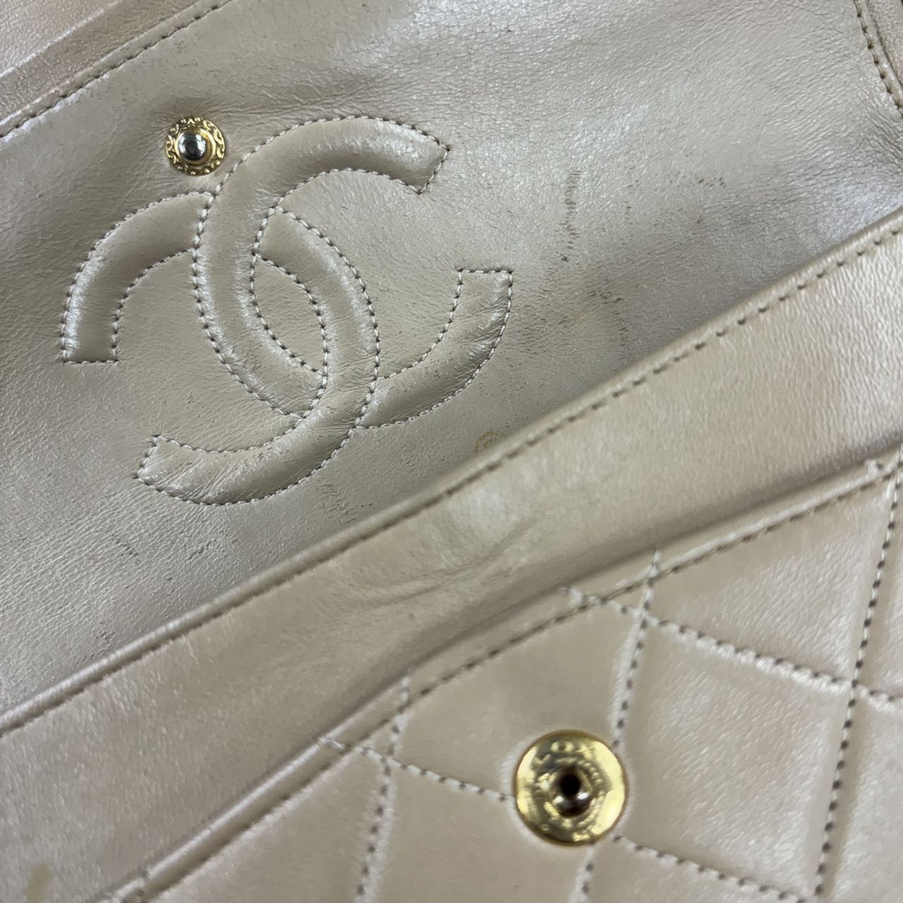 CHANEL <br> Matelasse Double Flap Chain Shoulder Bag