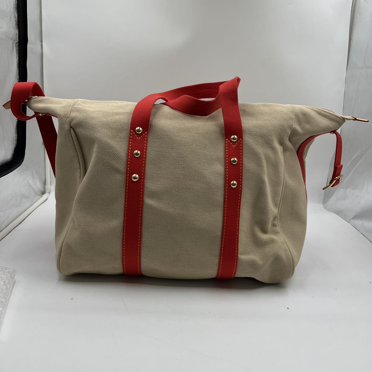 LOUIS VUITTON<br> Weekender-Tasche Beige M40029