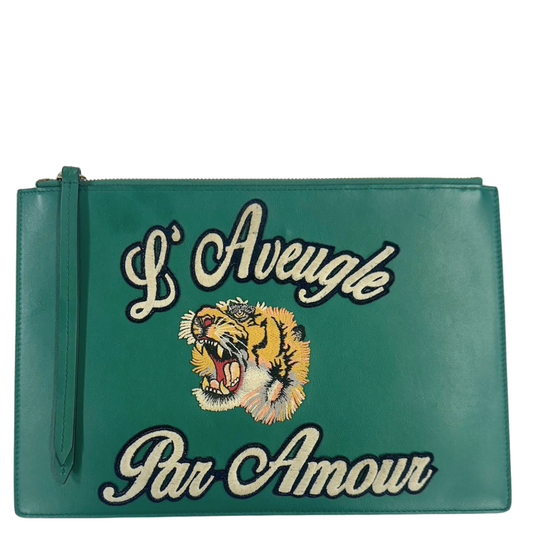 GUCCI<br>Leather Clutch Bag