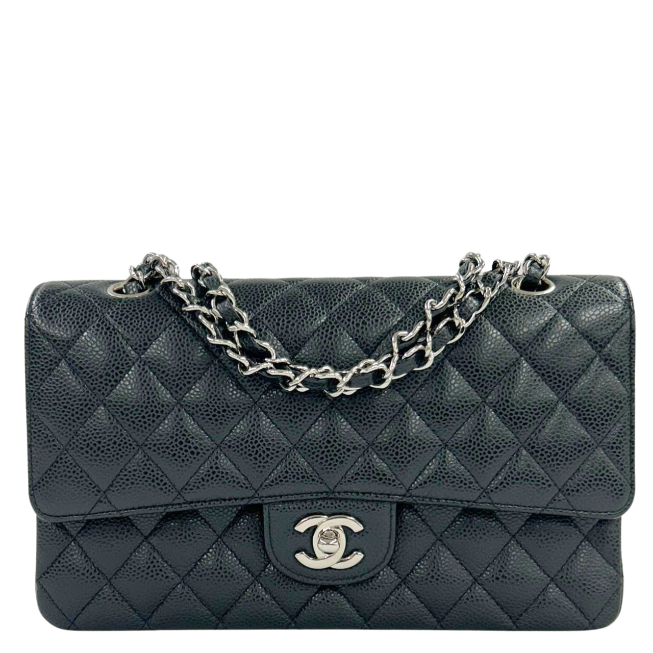 CHANEL<br>Matelasse Caviar Black