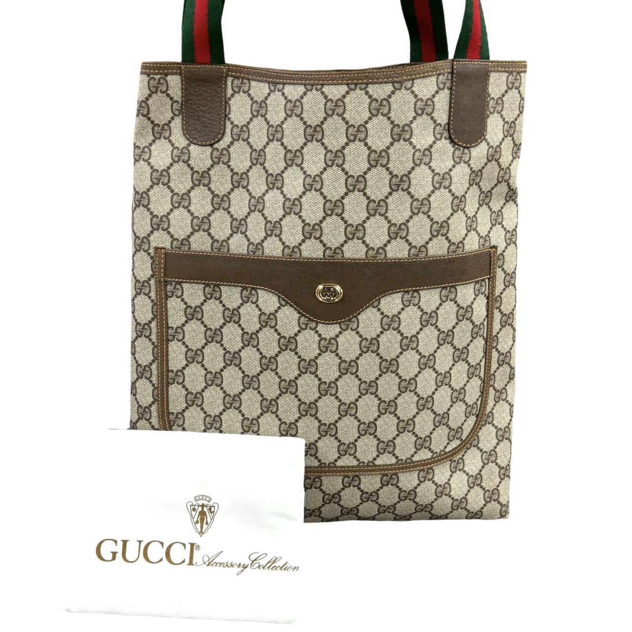 GUCCI<br> Tragetasche aus GG Supreme-Sherry-Line