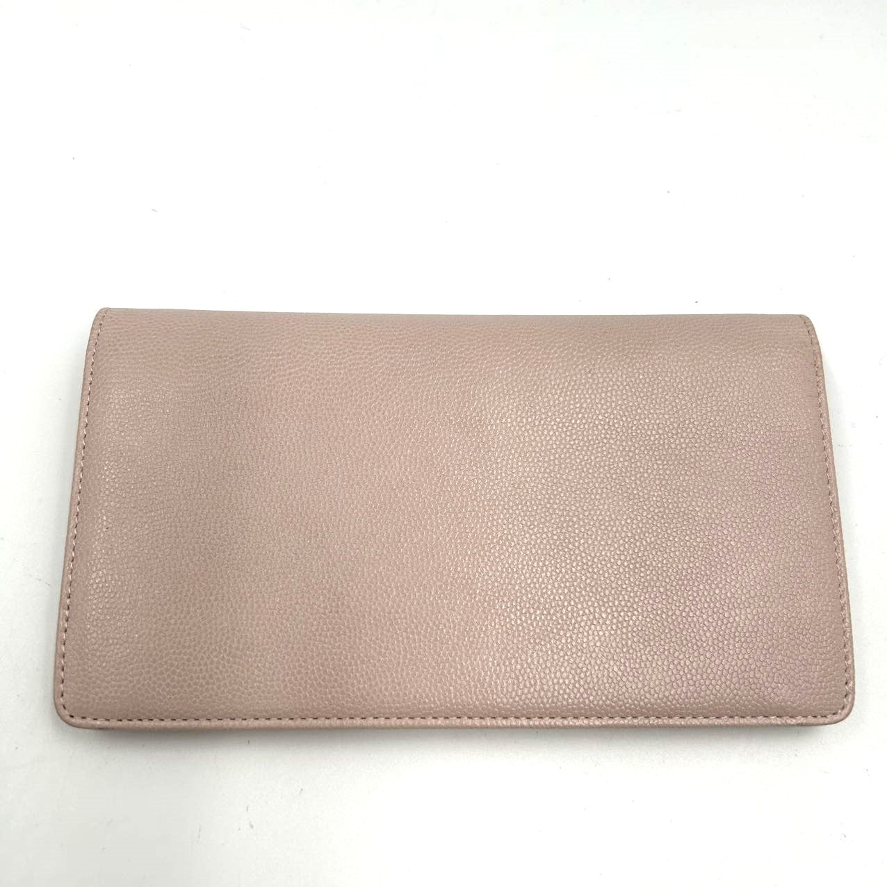 CHANEL<br> Caviar Skin Long Wallet Pink