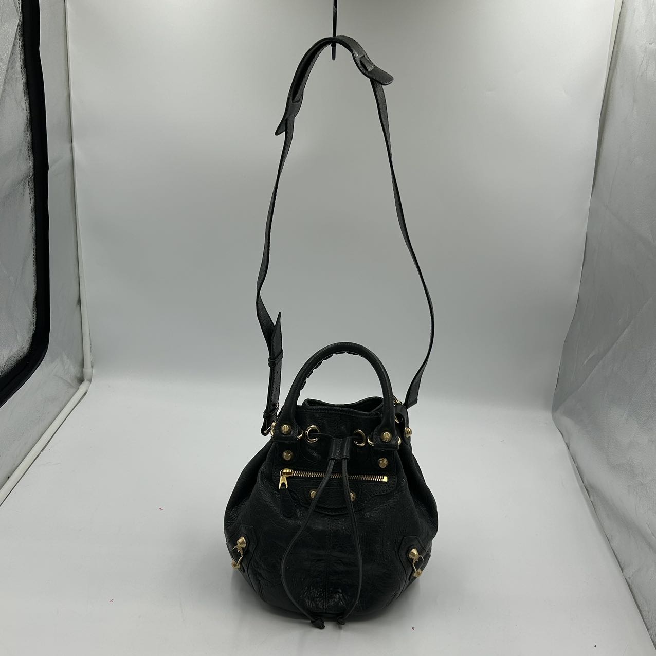 BALENCIAGA<br> Mini Pon Pon Grau