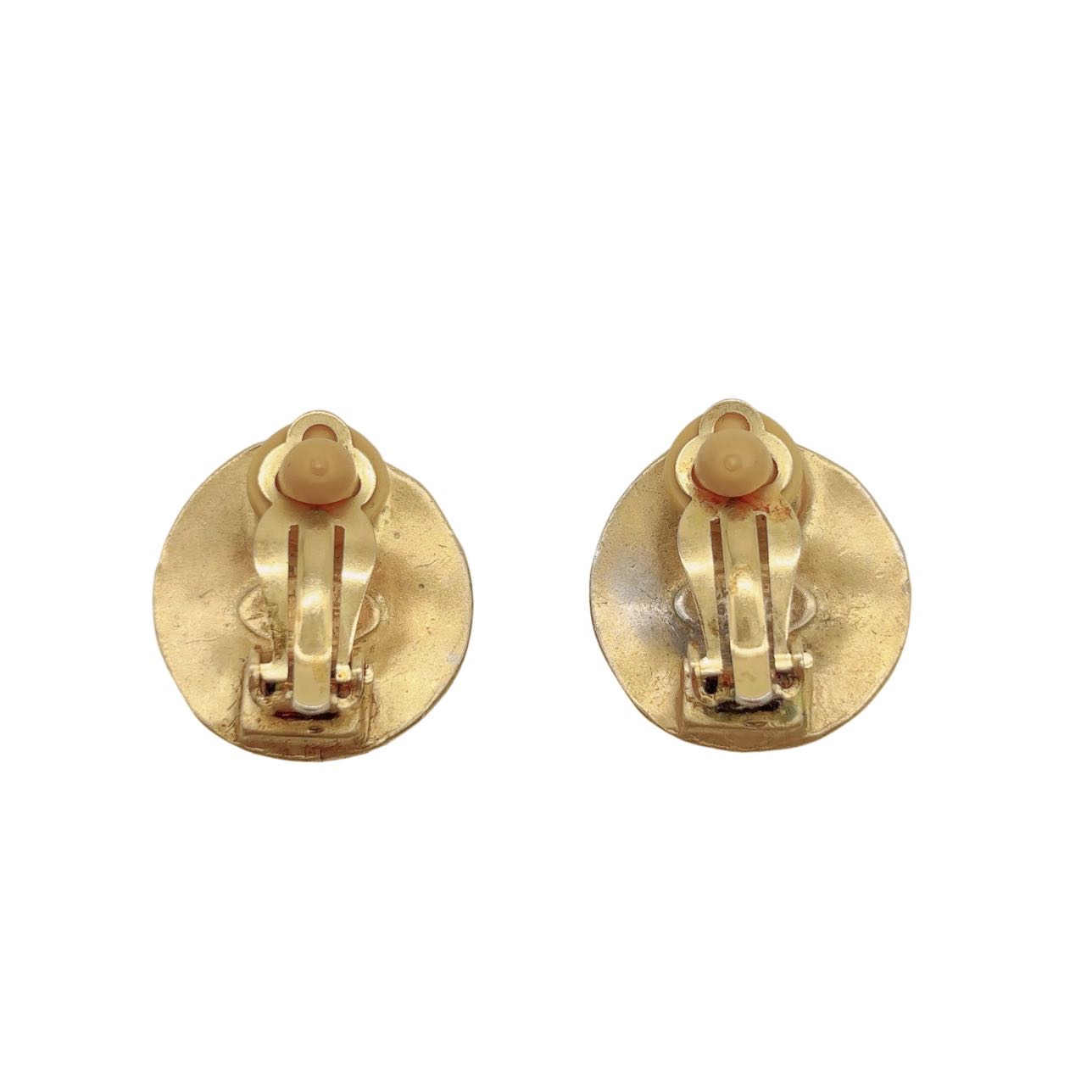 CHANEL <br> CC Earrings Gold