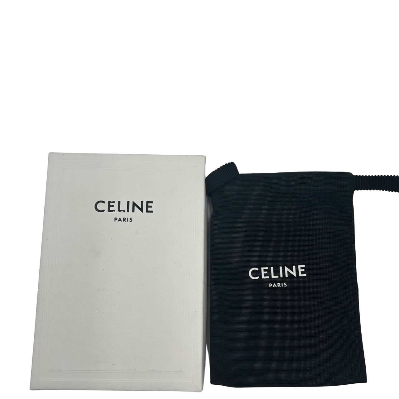 CELINE<br>Triomphe Keyring Charm In Smooth Calfskin