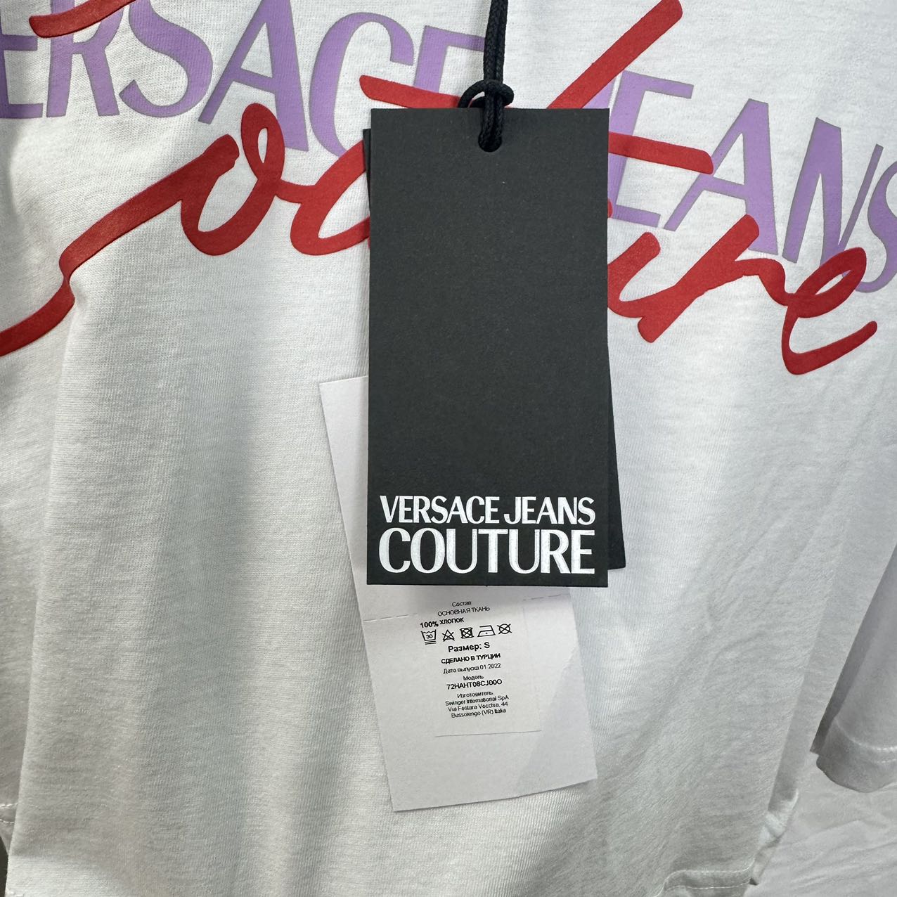 VERSACE JEANS Couture Logo T-Shirt Weiß