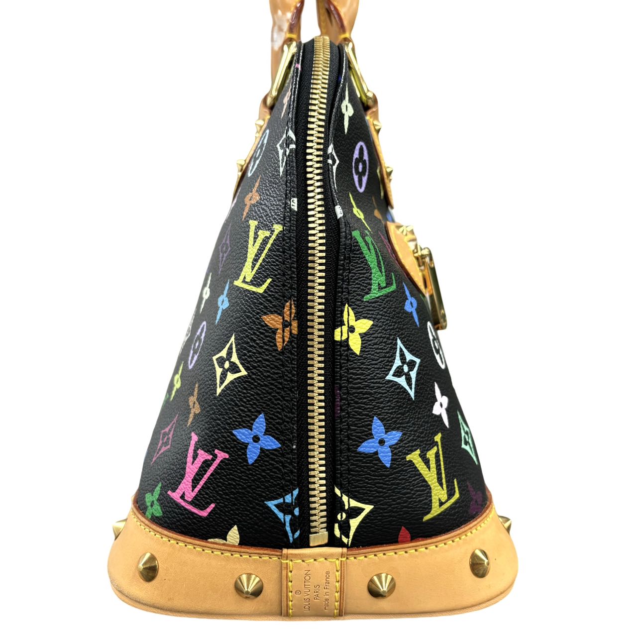 LOUIS VUITTON <br> Black Monogram Multicolor Alma