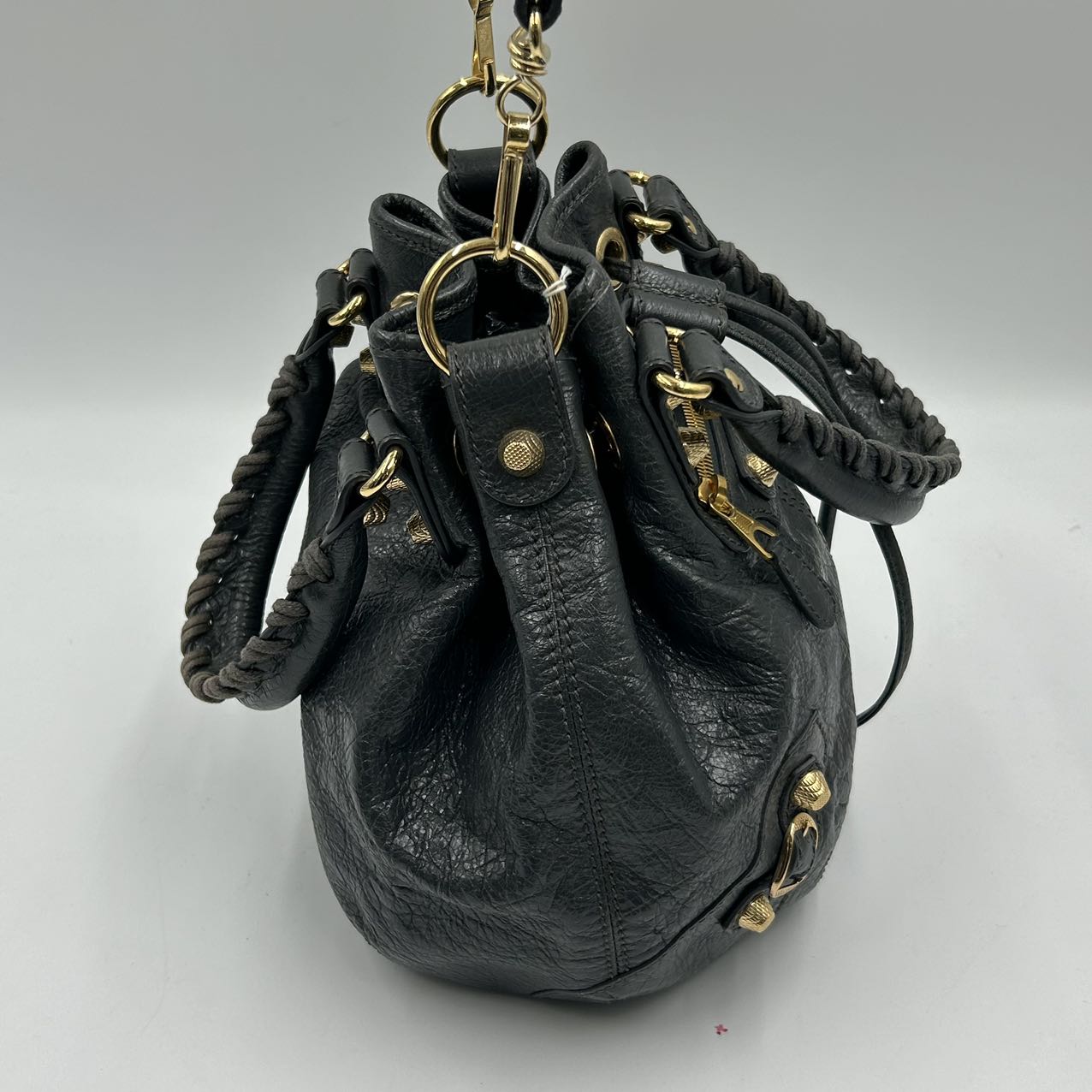 BALENCIAGA<br> Mini Pon Pon Grau