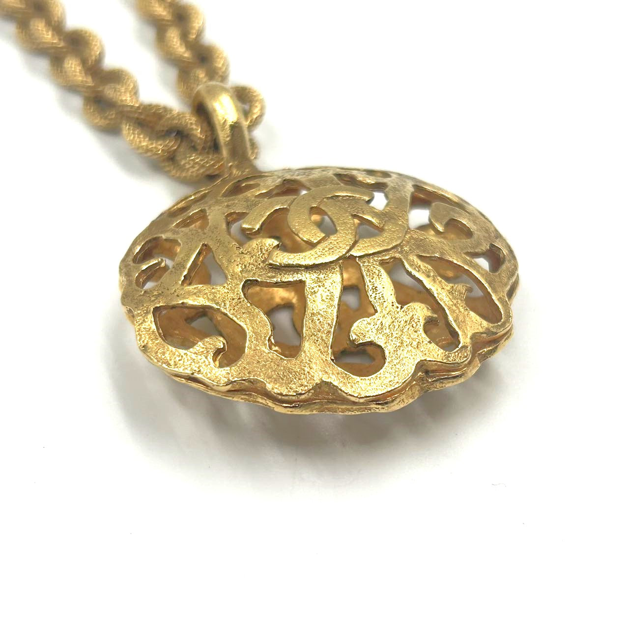 CHANEL<br>Co Co Mark Chain Necklace