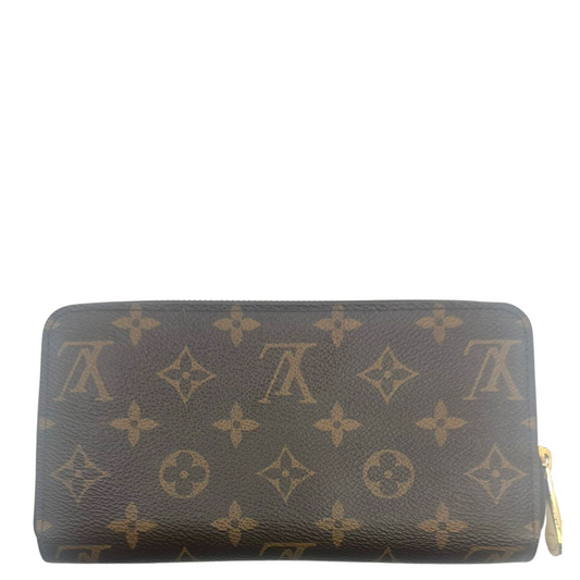 LOUIS VUITTON<br> Portemonnaie mit Reißverschluss und Monogramm