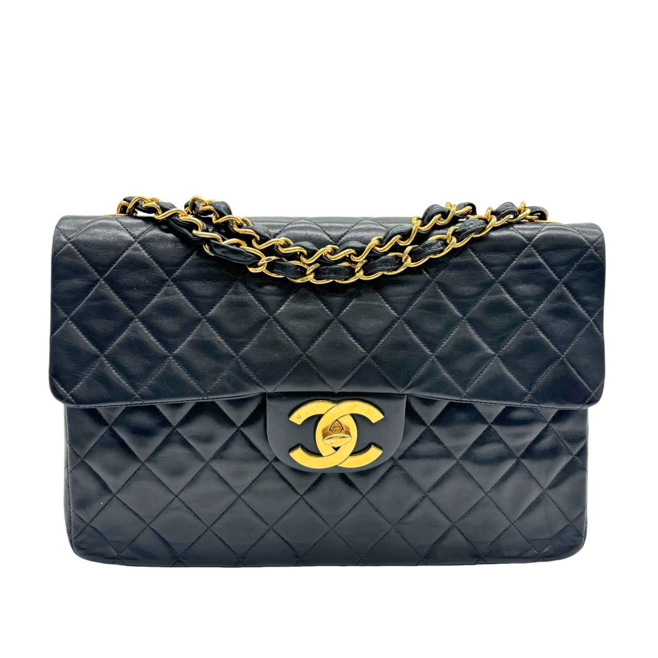 CHANEL <br> Matelasse Double Chain Shoulder Bag