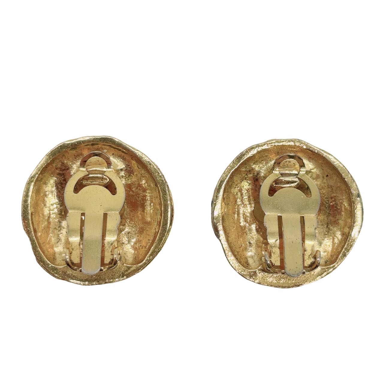 CHANEL <br> CC Earrings Gold