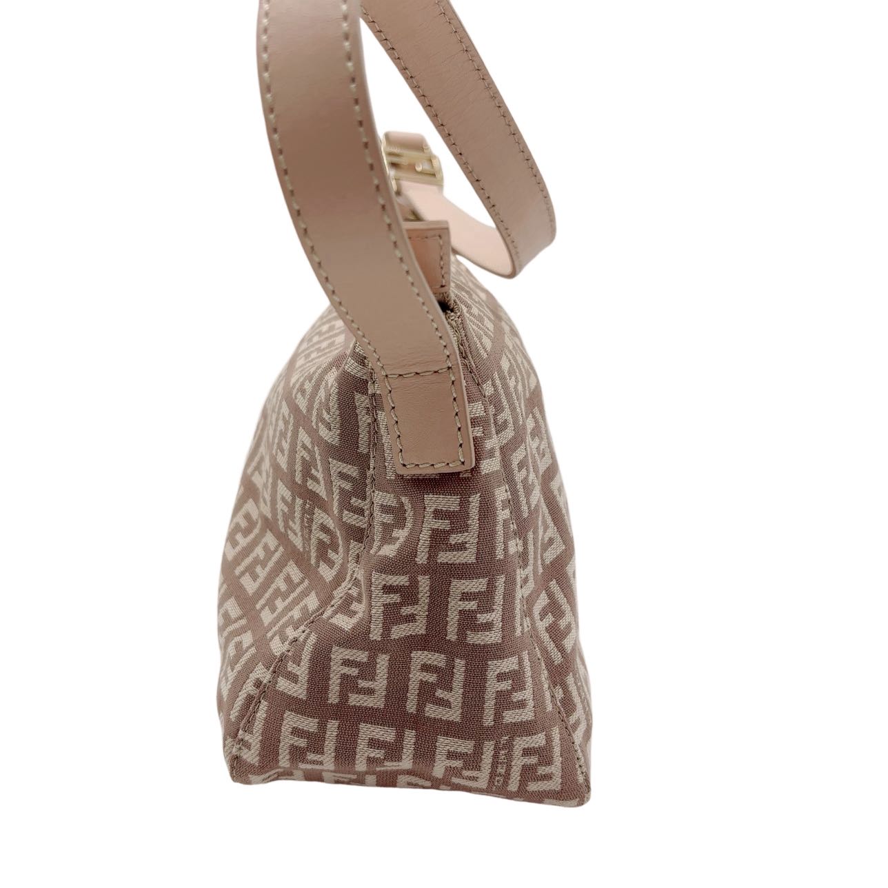 FENDI<br> Schultertasche aus Canvas „Zucchino“