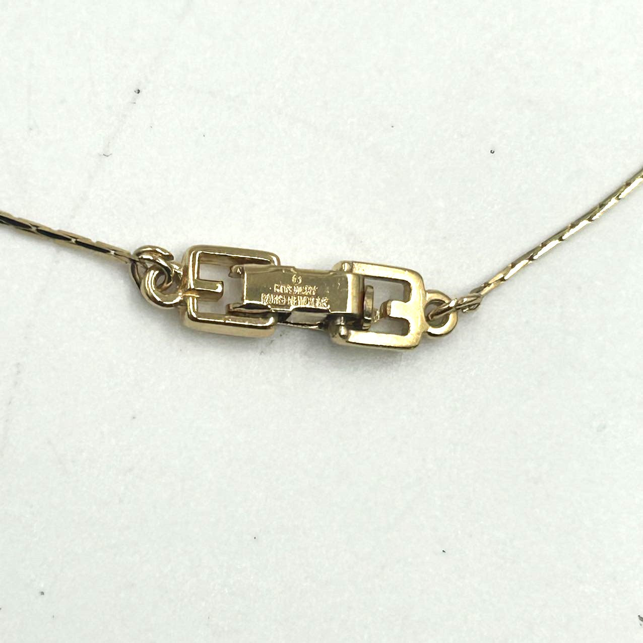 GIVENCHY<br>Gold Metal G Logo Initial Necklace